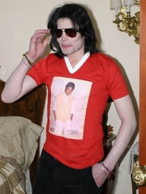 Michael Jackson Wearing Thriller Shirt
