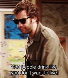 Funny quotes from Roy in the IT crowd on drinking