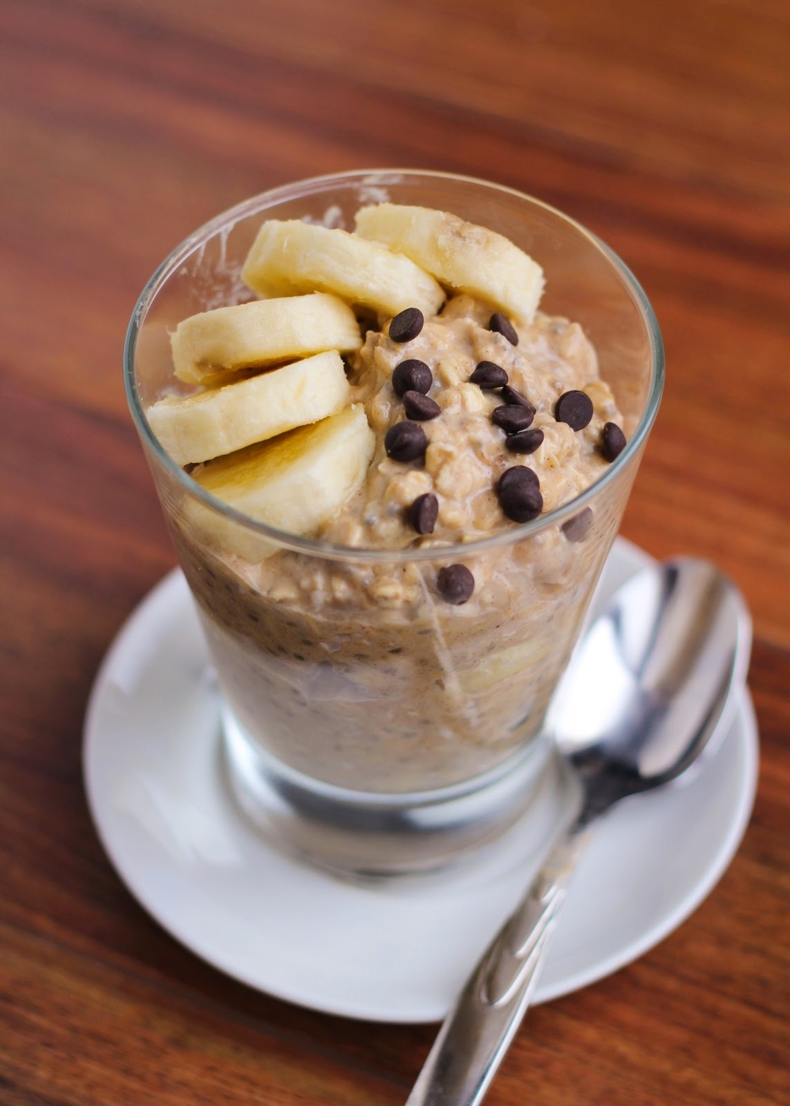 banana peanut butter overnight oats