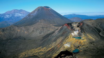 Tongariro Alpine Crossign. Parque Nacional Tongariro, Nueva Zelanda