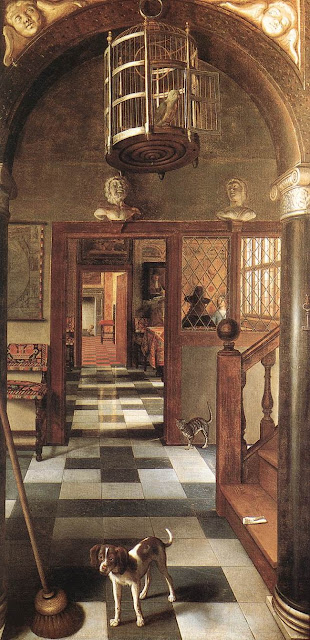 Samuel van Hoogstraten - Vista de un corredor - 1662