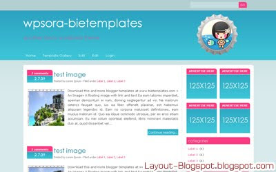 Download Wpsora Blogger Template