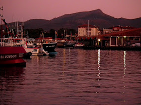 Saint Jean de Luz harbour at dusk. Pyrenees-Atlantiques. France. Photographed by Susan Walter. Tour the Loire Valley with a classic car and a private guide.