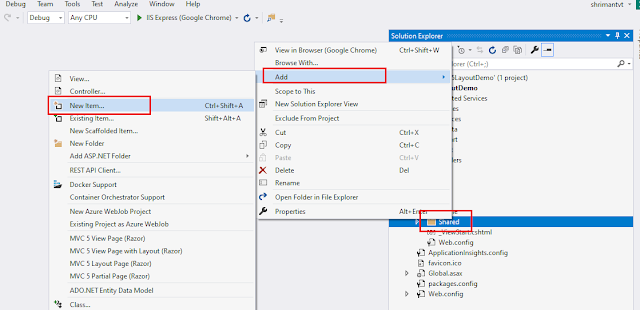 Layout View in ASP.NET MVC 5