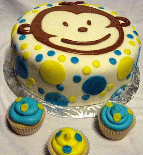 Monkey Birthday Cake