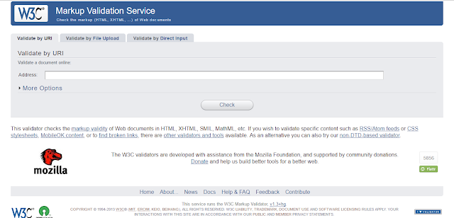 Cara Validasi Markup HTML BY w3c