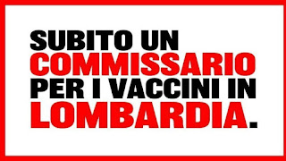 SUBITO UN COMMISSARIO PER I VACCINI IN LOMBARDIA