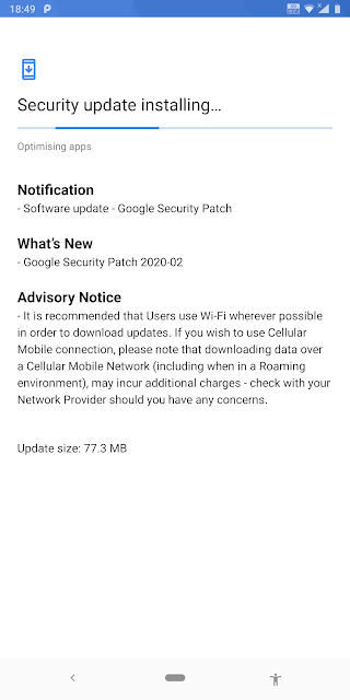 Nokia 9 PureView on Android Pie receiving February 2020 Android Security patch 