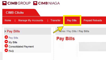 Cara Bayar Tagihan Kartu Halo Menggunakan CC CIMB Niaga ...