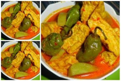 Resep Sayur Tahu Santan Pedas Sedap