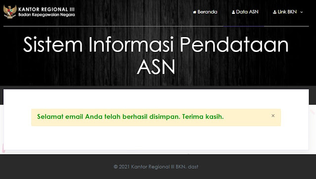 Cara Input PUASN ASN 2021 Sistem Informasi Data Email ASN