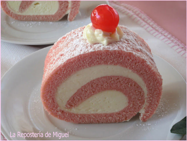  Receta del día: rollo de terciopelo rosa