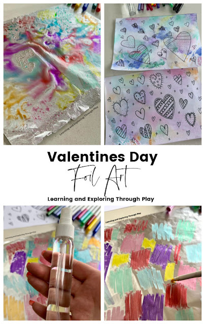 Valentines Day Foil Art