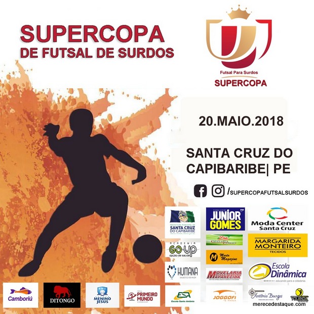 Supercopa de Futsal para surdos será realizada neste domingo (20), em Santa Cruz do Capibaribe