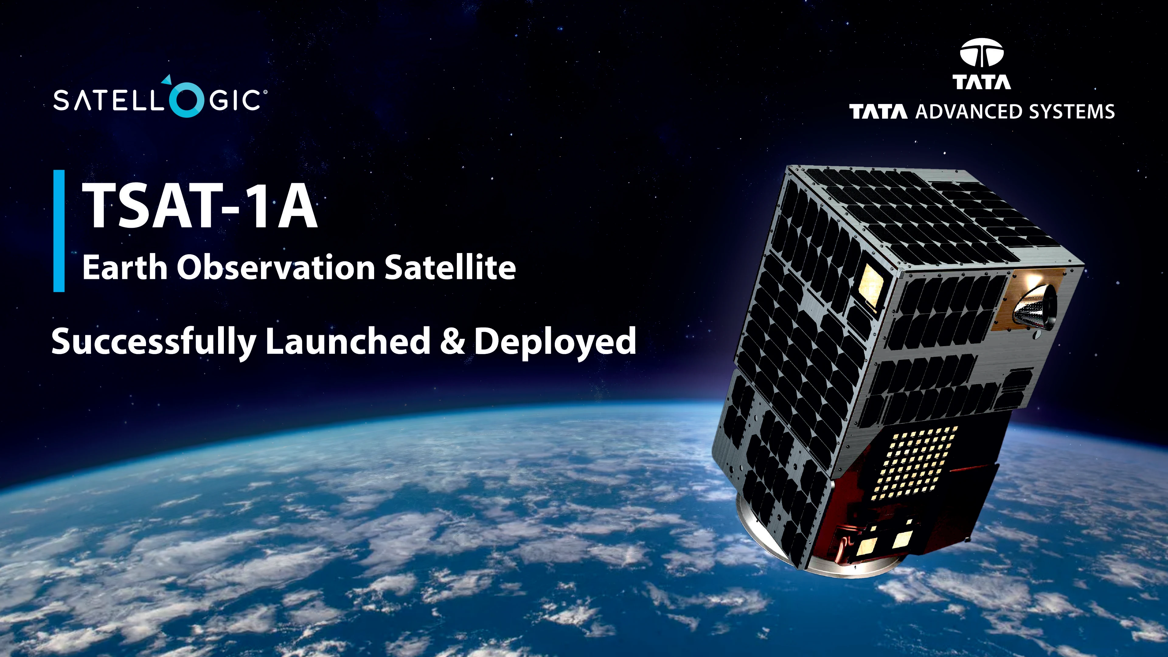 Tata Group's TASL and Satellogic Successfully Place Built in India Satellite TSAT-1A into Space