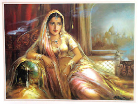 Rajasthani Girls Art Paintings 28