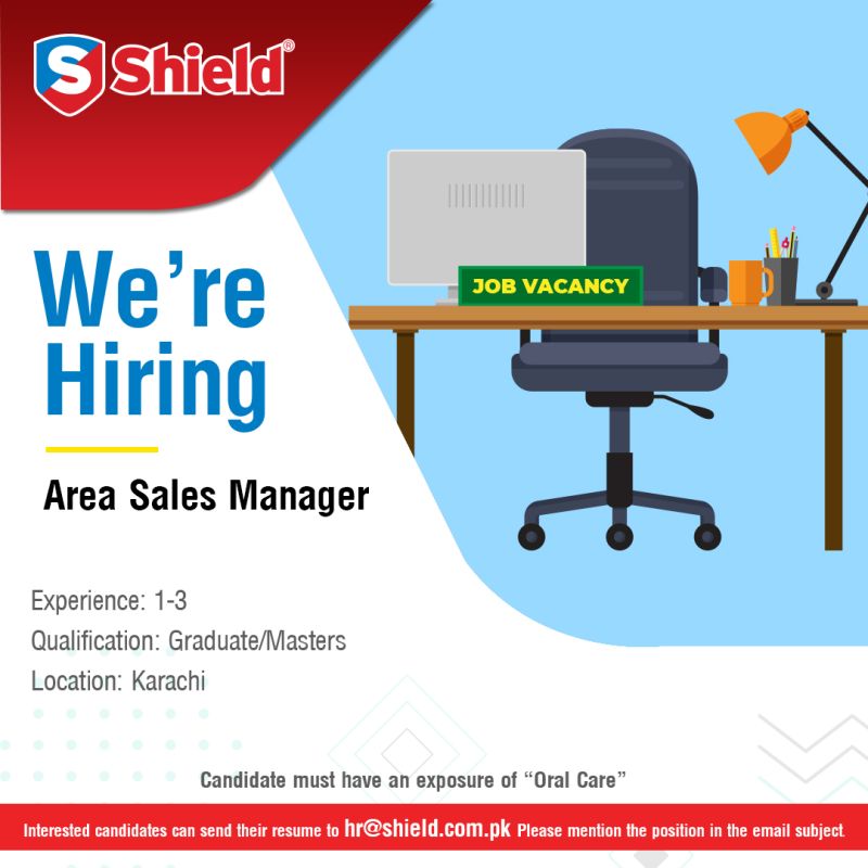 Shield Corporation Limited Jobs For Area Sales Manager.