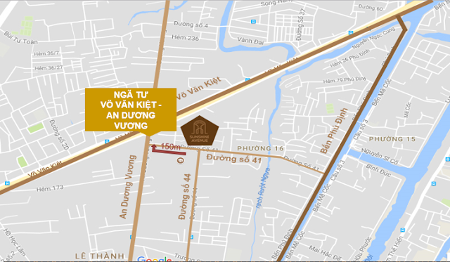 Vị trí Căn hộ Sunshine Avenue quận 8