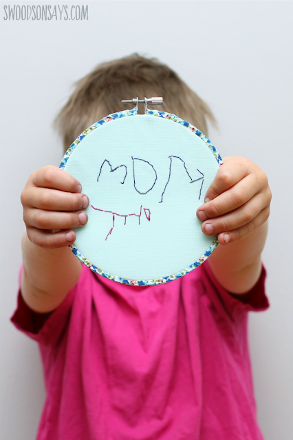 Mother's Day Kid's Embroidery Project