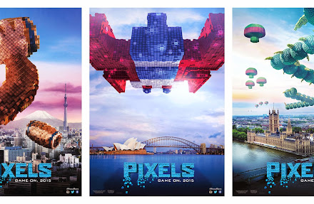 Game Characters Invade Earth in 'Pixels' Character Banners