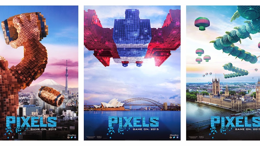 Game Characters Invade Earth in 'Pixels' Character Banners