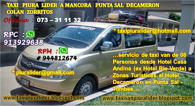  taxi van Piura Decameron