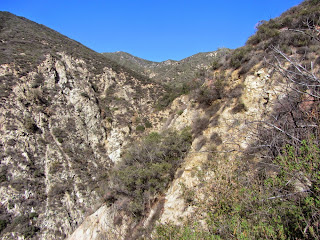 View north from Bailey Canyon Trail toward Hastings Peak, left, Angeles National Forest