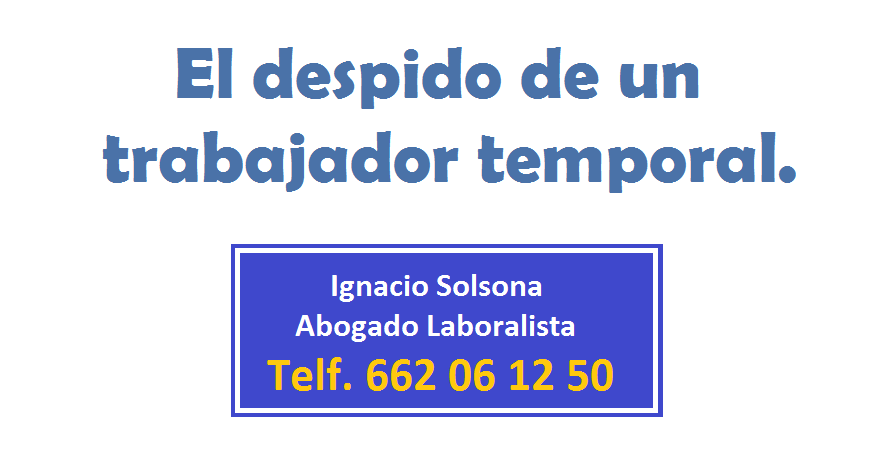 Despido de un trabajador temporal