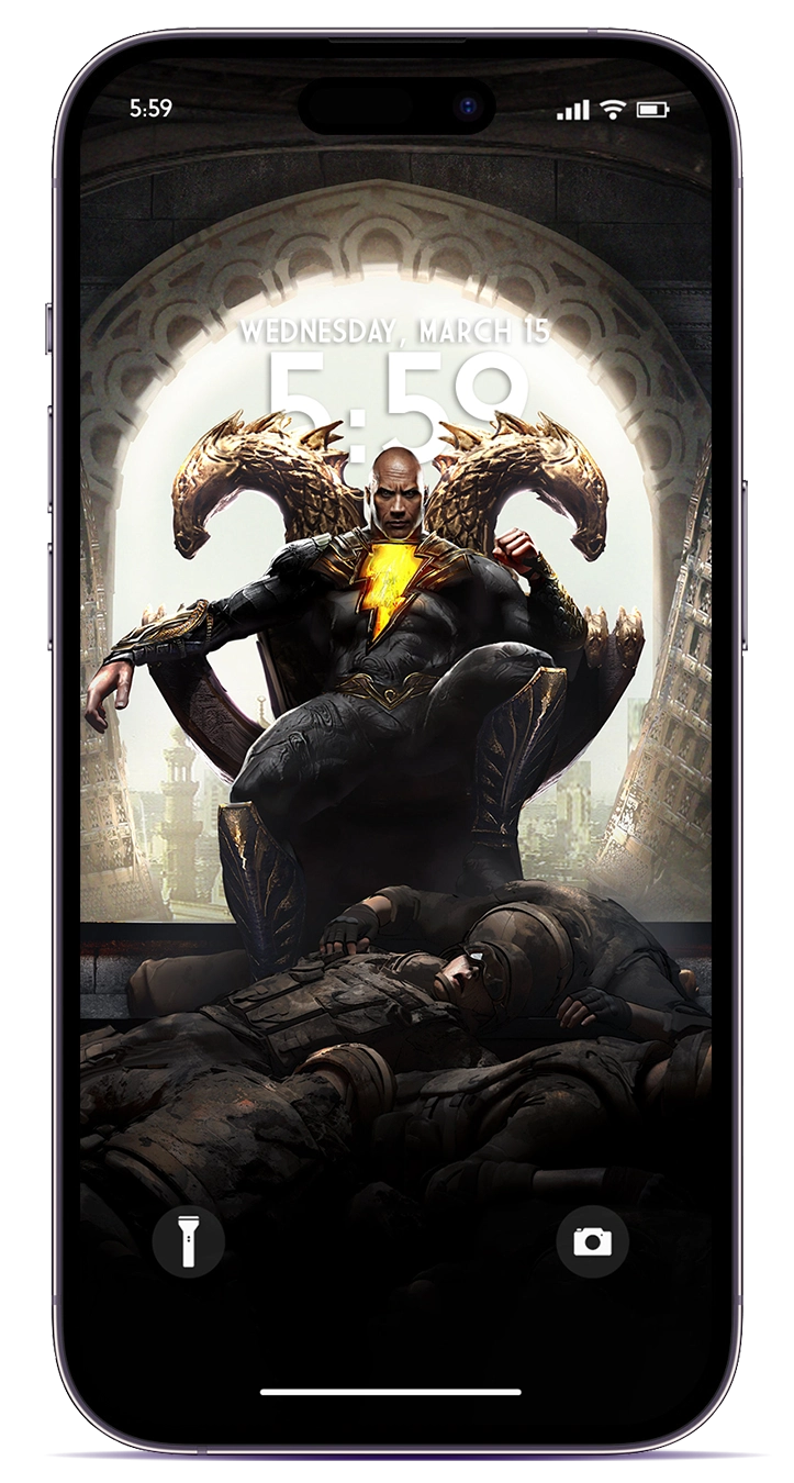 Black Adam Movie 4K Phone iPhone Wallpaper 3551c