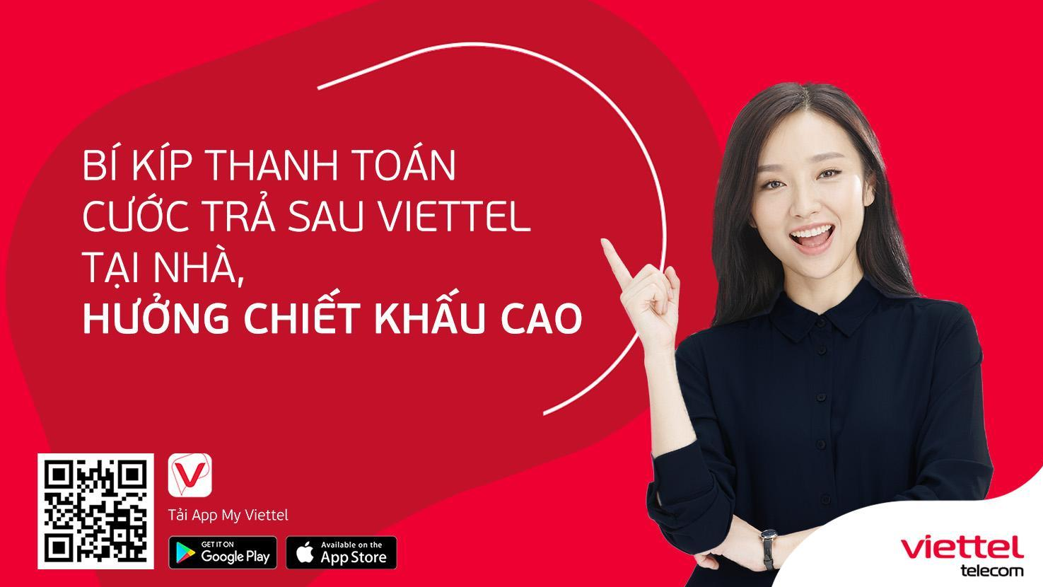 2 cách thanh toán cước trả sau Viettel chiết khấu cao