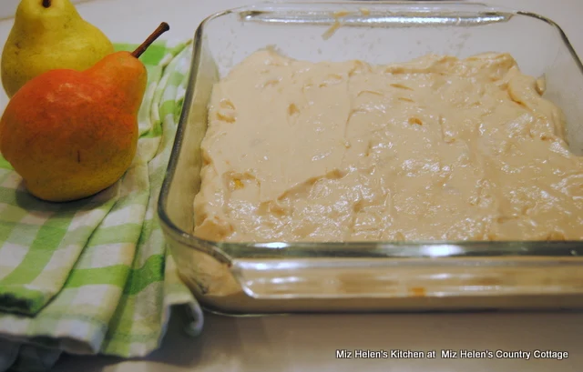 Pear & Walnut Coffee Cake at Miz Helen's Country Cottage