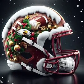 Boston College Eagles Christmas Helmets