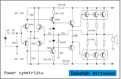 DK Tech PCB  Audio Power  AMPLIFIER SKEMA  ELEKTRONIKA