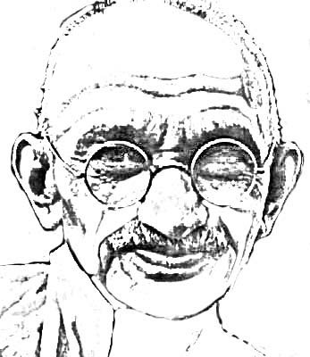 How to Draw Mahatma Gandhi Step by step for Beginners ! - YouTube