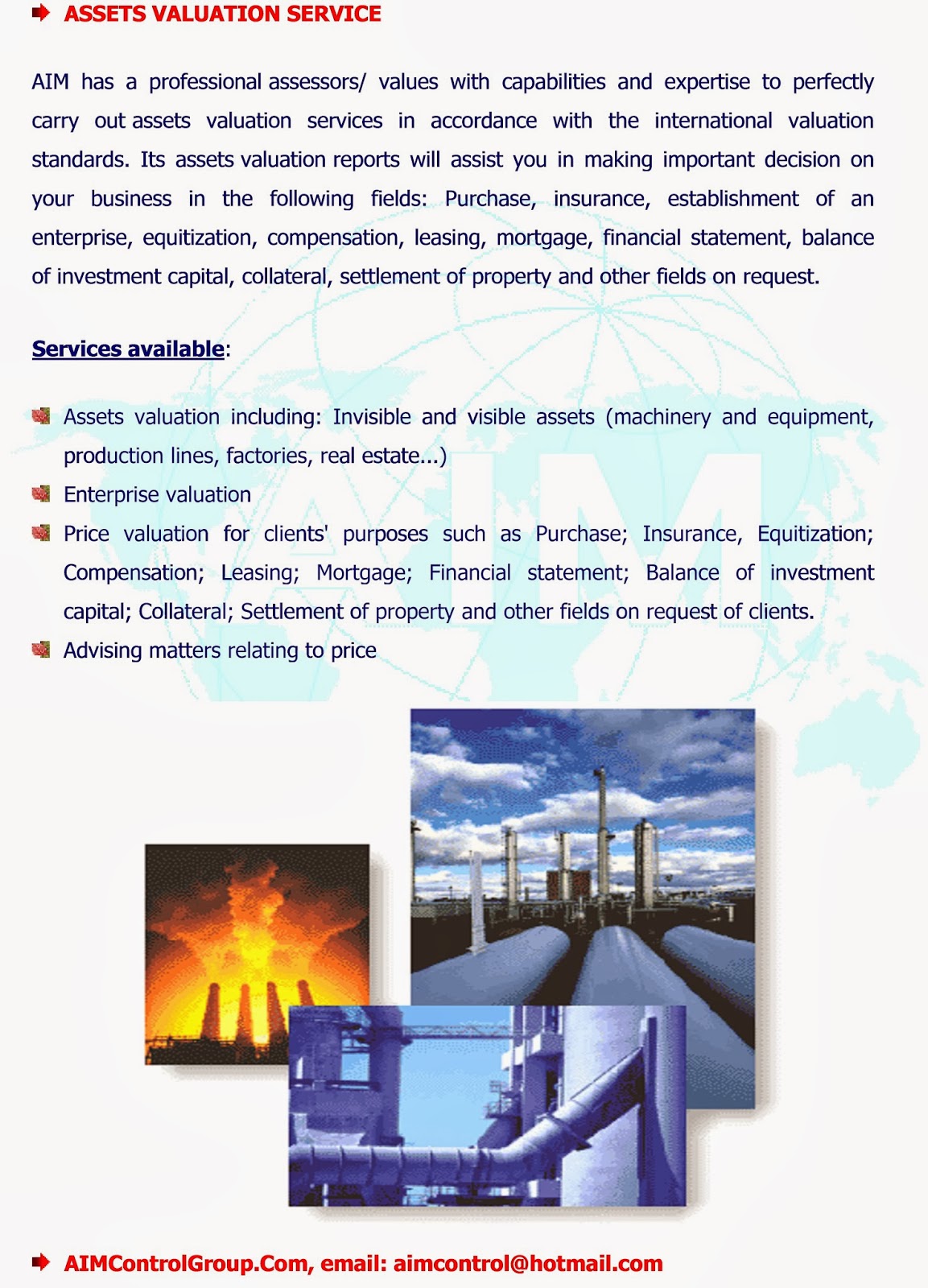   expert quality control inspection and Marine survey consultant http://www.aimcontrolgroup.com