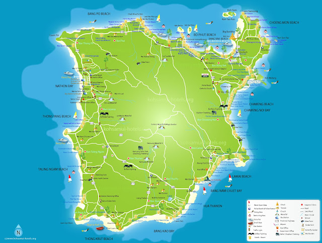 Koh Samui Map