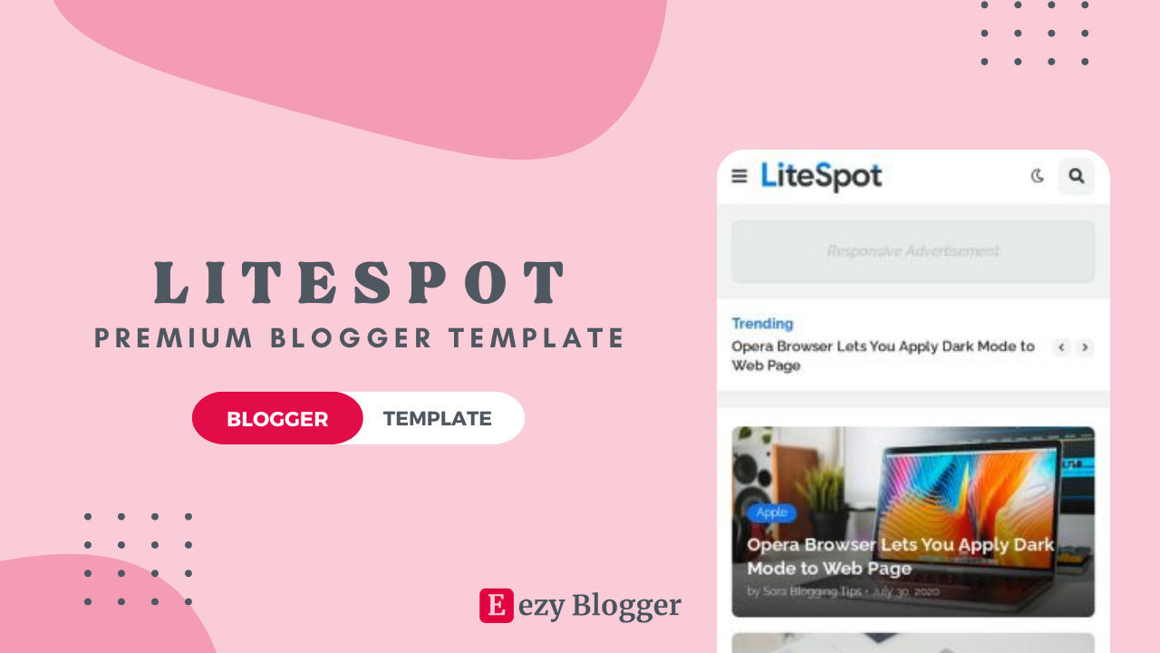 Litespot Blogger Template for FREE Download