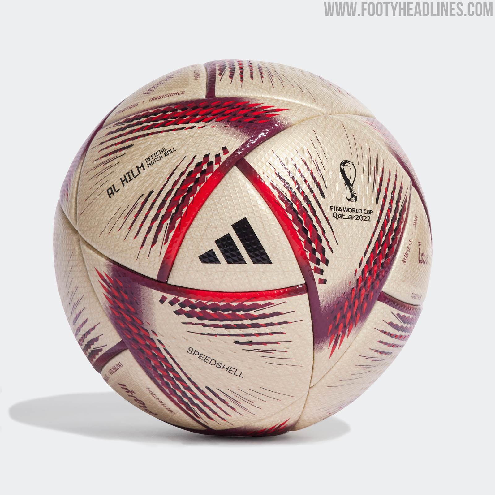 Gold Adidas 'Al Hilm' 2022 World Cup Semi-Final & Final Ball Released -  Footy Headlines