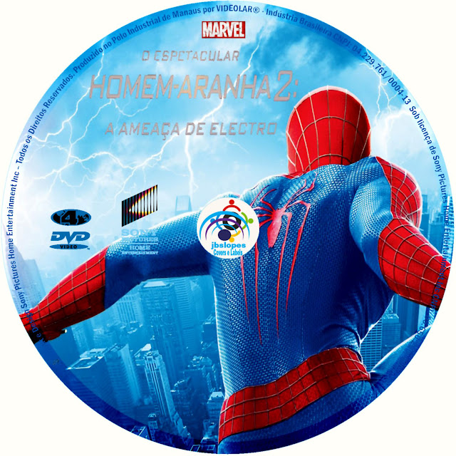 Label DVD O Espetacular Homem-Aranha 2 A Ameaça De Electro