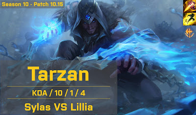 Tarzan Sylas JG vs Lillia - KR 10.15