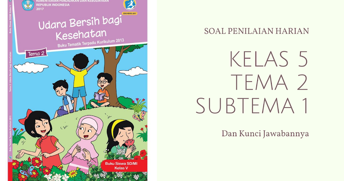 Soal Penilaian Harian Kelas 5 Tema 2 Subtema 1 dan Kunci Jawaban