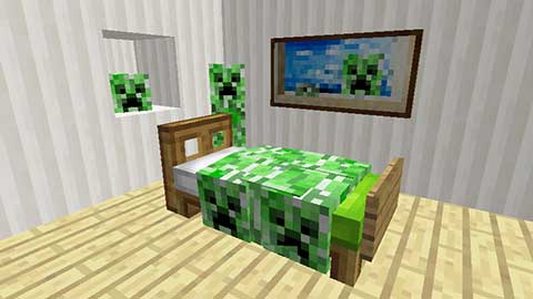 マインクラフト クリーパー柄ベッドの作り方 マイクラマルチプレイ日記ブログ マインクラフト クリーパー柄ベッドの作り方 マイクラマルチプレイ日記ブログ