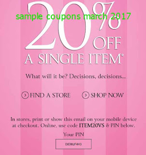 Victoria's Secret coupons march 2017