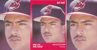 Oscar Munoz 1990 Watertown Indians card