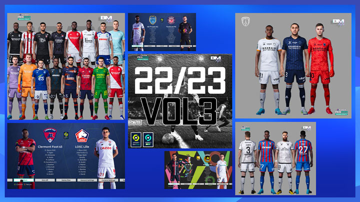 PES 2021 Full French Liguea 1 & 2 Season 2022/23 Kits Pack