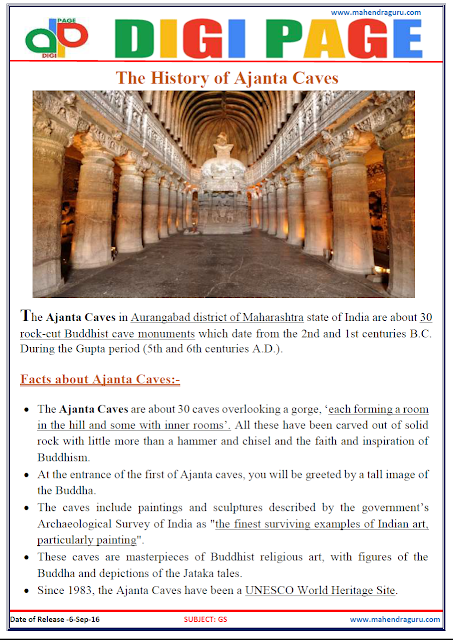  DP | History of Ajanta Caves | 06-Sep-16 