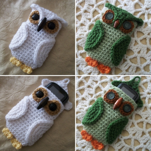 Owl Cell Phone Cozy - Free Crochet Pattern