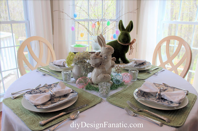 Easter, Spring, Tablescape, cottage, Cottage style, 