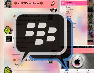 Download app BBM Mod Themes Love Story Pink Versi 2.5.0.36