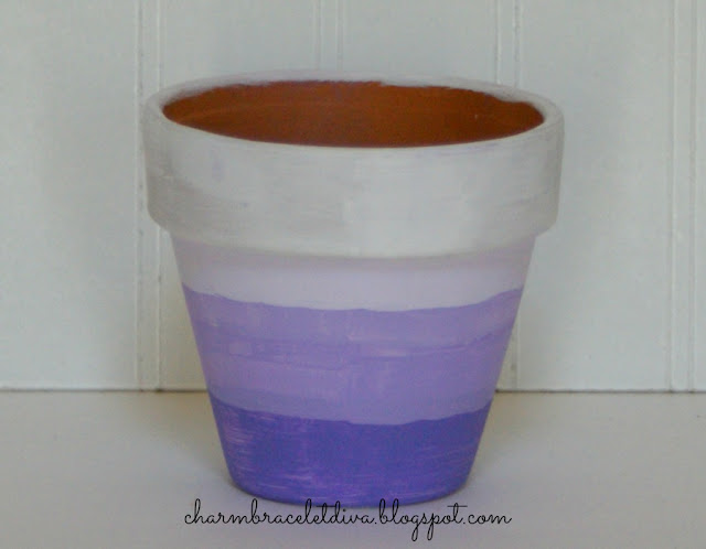 DIY Succulent Ombre Clay Pot tutorial